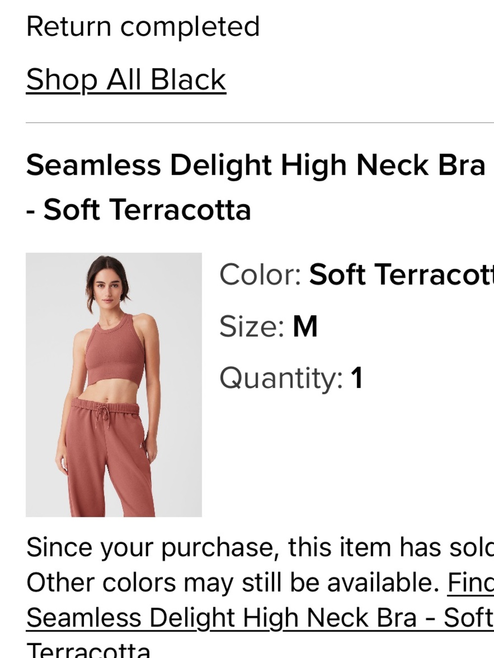 ALO Yoga Ribbed Racerback Crop Top - Dusty Rose